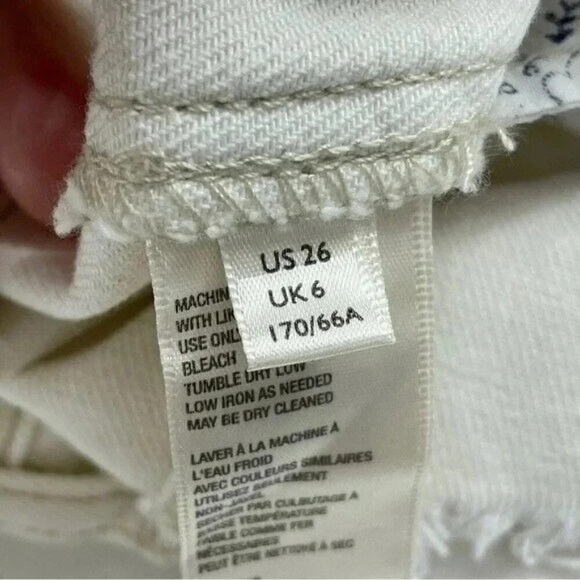 We The free People Womens Size 26 mini jean skirt raw hem 2514 - Picture 7 of 9